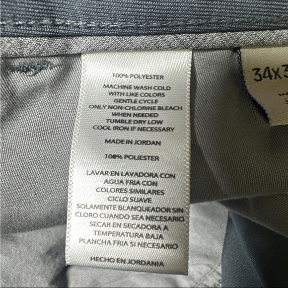 Hickey Freeman Dress Pants Mens 34x32 Blue Chino Straight Leg Stretch Casual - Picture 14 of 15